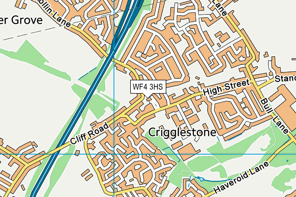 WF4 3HS map - OS VectorMap District (Ordnance Survey) WF4 3HS map - OS VectorMap District (Ordnance Survey)