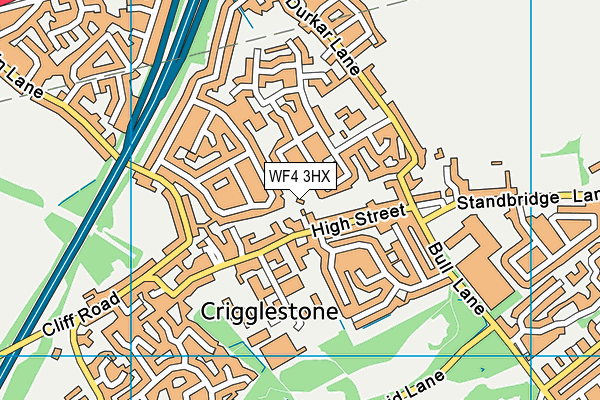 WF4 3HX map - OS VectorMap District (Ordnance Survey) WF4 3HX map - OS VectorMap District (Ordnance Survey)