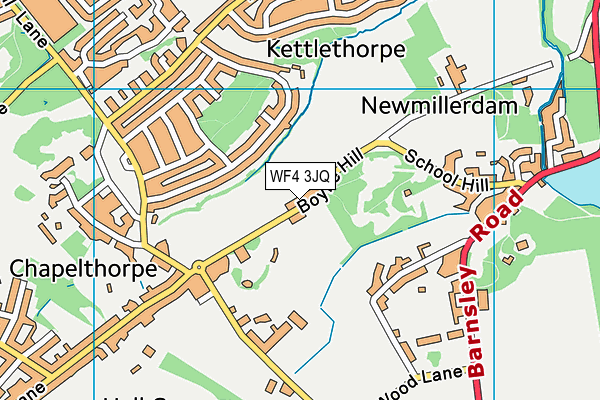 WF4 3JQ map - OS VectorMap District (Ordnance Survey) WF4 3JQ map - OS VectorMap District (Ordnance Survey)