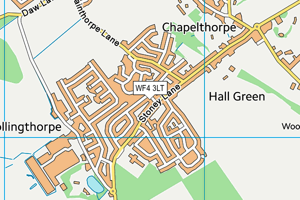 WF4 3LT map - OS VectorMap District (Ordnance Survey) WF4 3LT map - OS VectorMap District (Ordnance Survey)