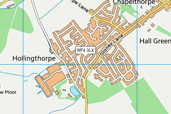 WF4 3LX map - OS VectorMap District (Ordnance Survey) WF4 3LX map - OS VectorMap District (Ordnance Survey)