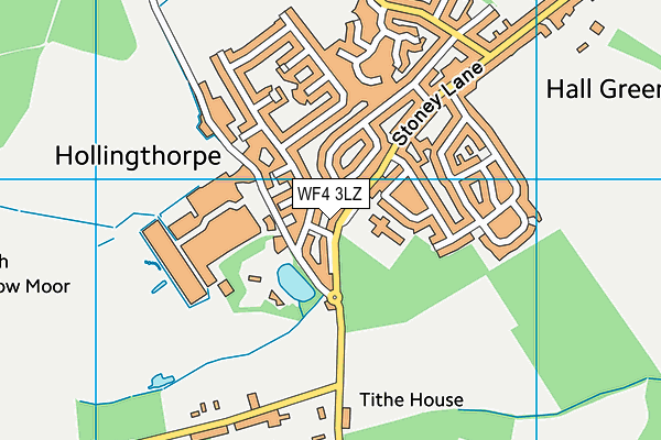 WF4 3LZ map - OS VectorMap District (Ordnance Survey)
