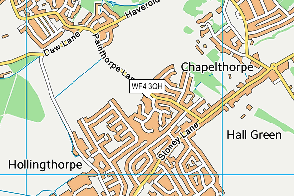 WF4 3QH map - OS VectorMap District (Ordnance Survey) WF4 3QH map - OS VectorMap District (Ordnance Survey)
