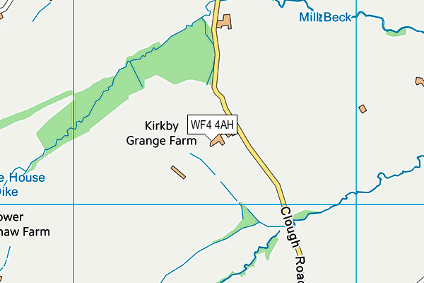 WF4 4AH map - OS VectorMap District (Ordnance Survey) WF4 4AH map - OS VectorMap District (Ordnance Survey)