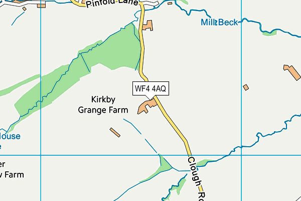 WF4 4AQ map - OS VectorMap District (Ordnance Survey) WF4 4AQ map - OS VectorMap District (Ordnance Survey)