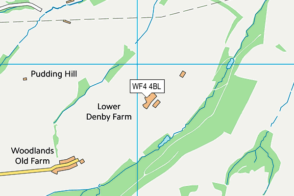 WF4 4BL map - OS VectorMap District (Ordnance Survey) WF4 4BL map - OS VectorMap District (Ordnance Survey)