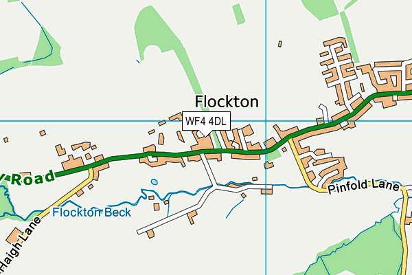 WF4 4DL map - OS VectorMap District (Ordnance Survey) WF4 4DL map - OS VectorMap District (Ordnance Survey)