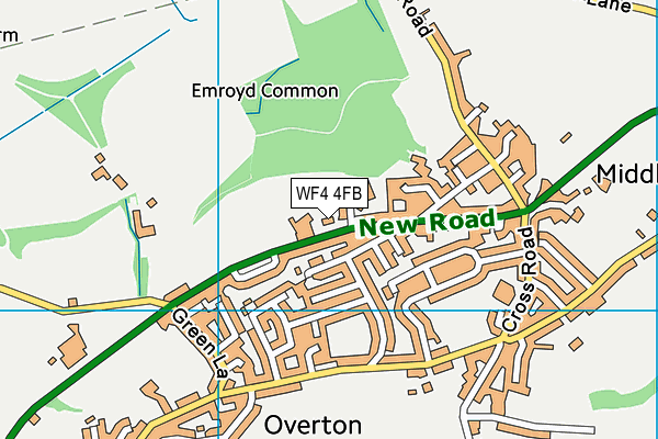 WF4 4FB map - OS VectorMap District (Ordnance Survey) WF4 4FB map - OS VectorMap District (Ordnance Survey)