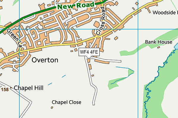 WF4 4FE map - OS VectorMap District (Ordnance Survey) WF4 4FE map - OS VectorMap District (Ordnance Survey)