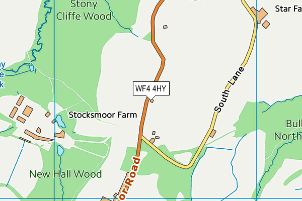 WF4 4HY map - OS VectorMap District (Ordnance Survey) WF4 4HY map - OS VectorMap District (Ordnance Survey)