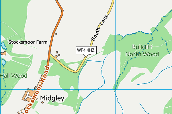 WF4 4HZ map - OS VectorMap District (Ordnance Survey) WF4 4HZ map - OS VectorMap District (Ordnance Survey)