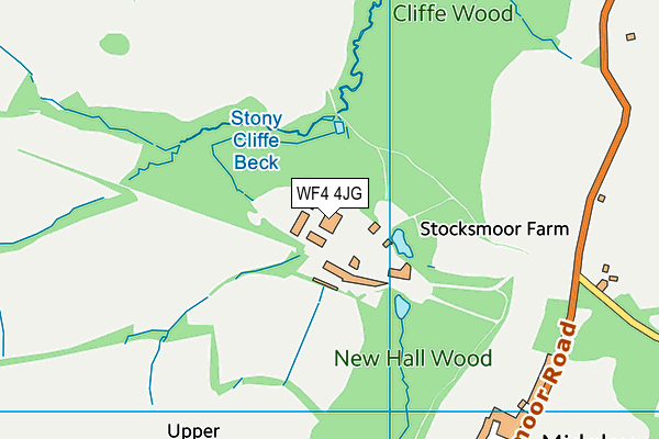 WF4 4JG map - OS VectorMap District (Ordnance Survey) WF4 4JG map - OS VectorMap District (Ordnance Survey)