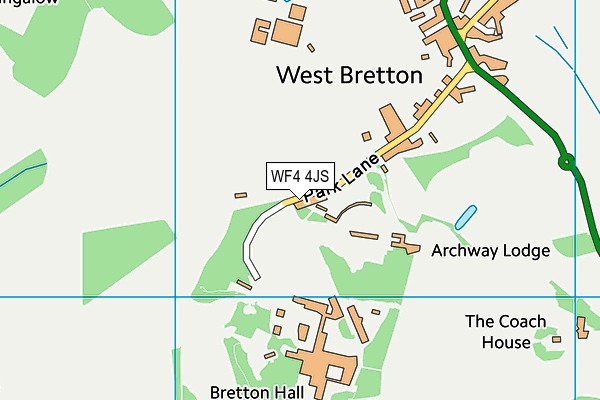 WF4 4JS map - OS VectorMap District (Ordnance Survey) WF4 4JS map - OS VectorMap District (Ordnance Survey)
