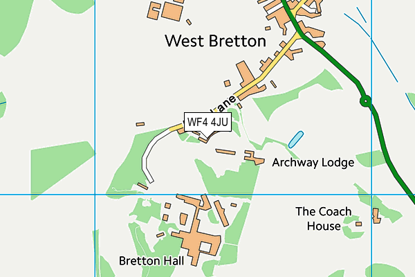 WF4 4JU map - OS VectorMap District (Ordnance Survey) WF4 4JU map - OS VectorMap District (Ordnance Survey)