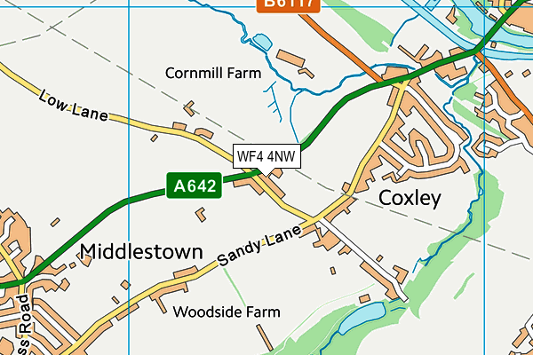 WF4 4NW map - OS VectorMap District (Ordnance Survey) WF4 4NW map - OS VectorMap District (Ordnance Survey)