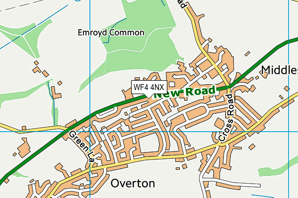 WF4 4NX map - OS VectorMap District (Ordnance Survey) WF4 4NX map - OS VectorMap District (Ordnance Survey)