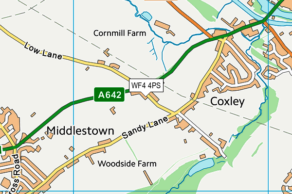 WF4 4PS map - OS VectorMap District (Ordnance Survey) WF4 4PS map - OS VectorMap District (Ordnance Survey)
