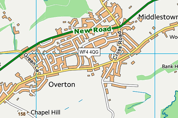 WF4 4QG map - OS VectorMap District (Ordnance Survey) WF4 4QG map - OS VectorMap District (Ordnance Survey)