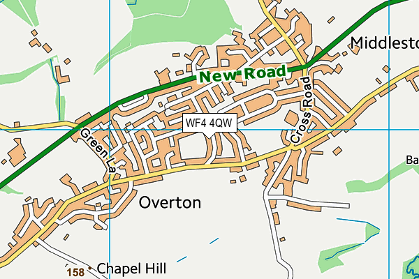 WF4 4QW map - OS VectorMap District (Ordnance Survey) WF4 4QW map - OS VectorMap District (Ordnance Survey)
