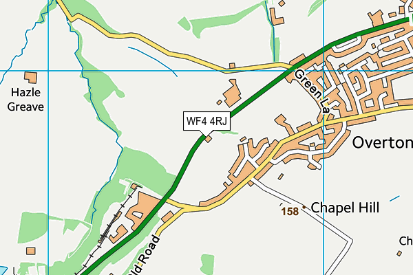 WF4 4RJ map - OS VectorMap District (Ordnance Survey) WF4 4RJ map - OS VectorMap District (Ordnance Survey)