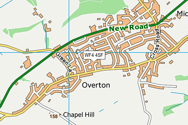 WF4 4SF map - OS VectorMap District (Ordnance Survey) WF4 4SF map - OS VectorMap District (Ordnance Survey)