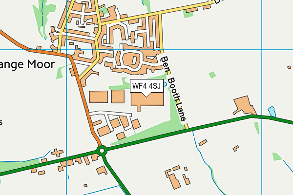 WF4 4SJ map - OS VectorMap District (Ordnance Survey) WF4 4SJ map - OS VectorMap District (Ordnance Survey)