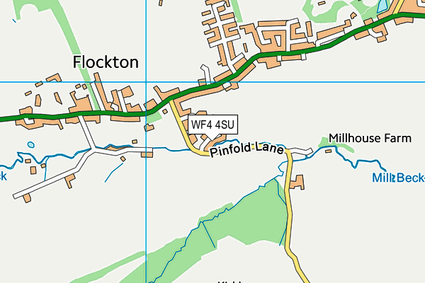 WF4 4SU map - OS VectorMap District (Ordnance Survey) WF4 4SU map - OS VectorMap District (Ordnance Survey)