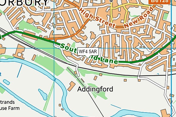 WF4 5AR map - OS VectorMap District (Ordnance Survey) WF4 5AR map - OS VectorMap District (Ordnance Survey)