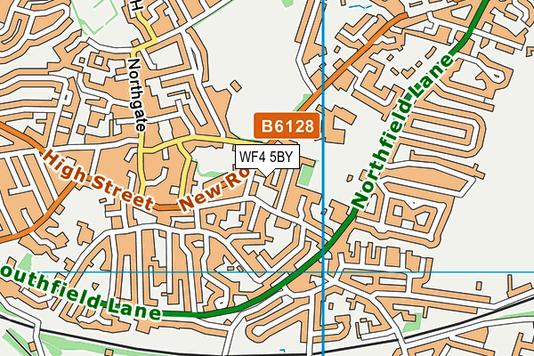 WF4 5BY map - OS VectorMap District (Ordnance Survey) WF4 5BY map - OS VectorMap District (Ordnance Survey)