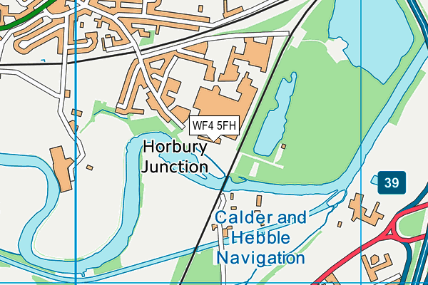 WF4 5FH map - OS VectorMap District (Ordnance Survey) WF4 5FH map - OS VectorMap District (Ordnance Survey)