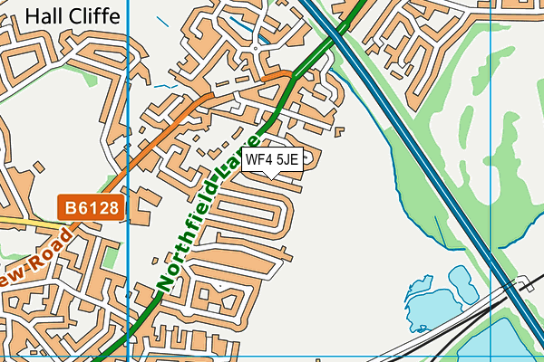 WF4 5JE map - OS VectorMap District (Ordnance Survey) WF4 5JE map - OS VectorMap District (Ordnance Survey)