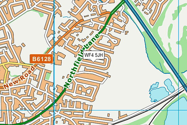 WF4 5JH map - OS VectorMap District (Ordnance Survey)