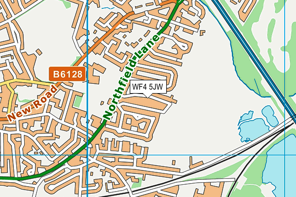 WF4 5JW map - OS VectorMap District (Ordnance Survey) WF4 5JW map - OS VectorMap District (Ordnance Survey)
