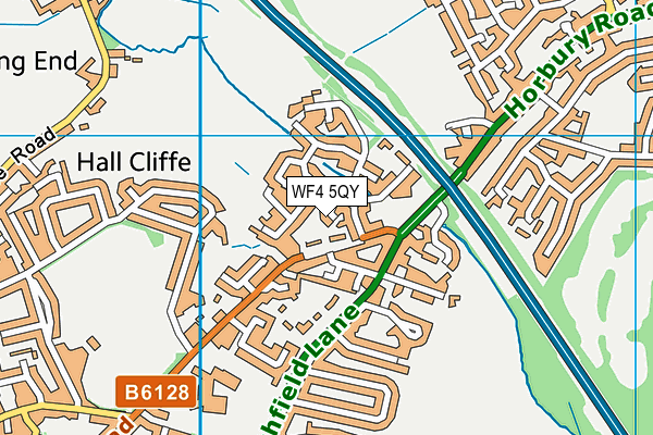 WF4 5QY map - OS VectorMap District (Ordnance Survey) WF4 5QY map - OS VectorMap District (Ordnance Survey)