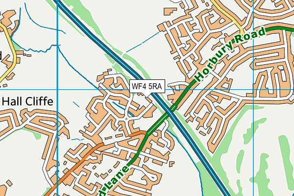 WF4 5RA map - OS VectorMap District (Ordnance Survey) WF4 5RA map - OS VectorMap District (Ordnance Survey)