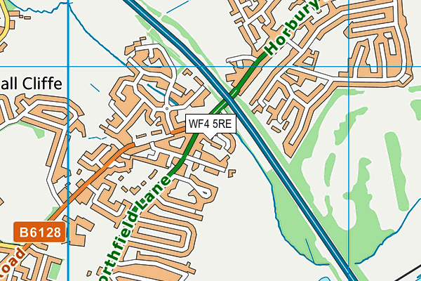 WF4 5RE map - OS VectorMap District (Ordnance Survey) WF4 5RE map - OS VectorMap District (Ordnance Survey)