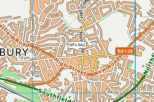 WF4 6AU map - OS VectorMap District (Ordnance Survey) WF4 6AU map - OS VectorMap District (Ordnance Survey)