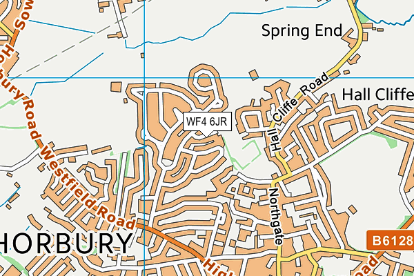 WF4 6JR map - OS VectorMap District (Ordnance Survey) WF4 6JR map - OS VectorMap District (Ordnance Survey)