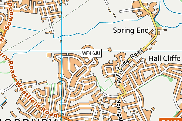 WF4 6JU map - OS VectorMap District (Ordnance Survey)