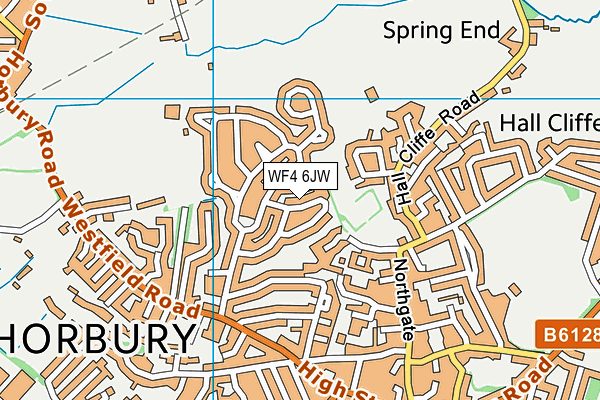 WF4 6JW map - OS VectorMap District (Ordnance Survey) WF4 6JW map - OS VectorMap District (Ordnance Survey)