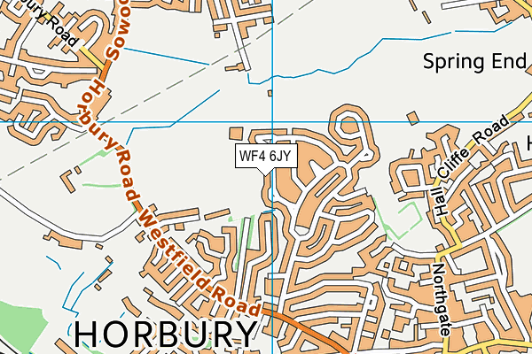 WF4 6JY map - OS VectorMap District (Ordnance Survey) WF4 6JY map - OS VectorMap District (Ordnance Survey)