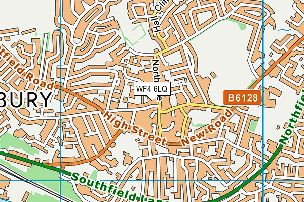 WF4 6LQ map - OS VectorMap District (Ordnance Survey) WF4 6LQ map - OS VectorMap District (Ordnance Survey)