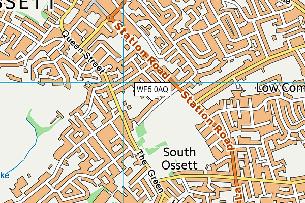 WF5 0AQ map - OS VectorMap District (Ordnance Survey) WF5 0AQ map - OS VectorMap District (Ordnance Survey)