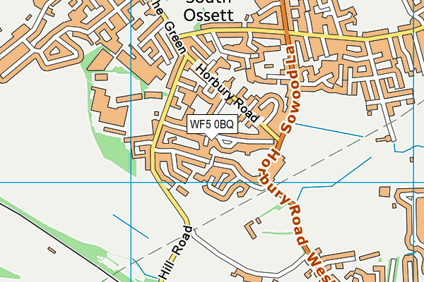 WF5 0BQ map - OS VectorMap District (Ordnance Survey) WF5 0BQ map - OS VectorMap District (Ordnance Survey)