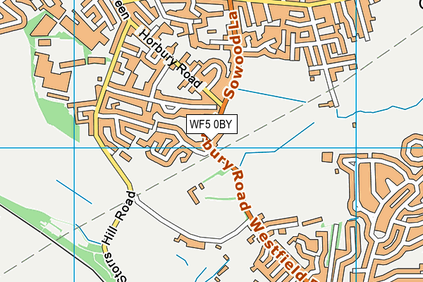 WF5 0BY map - OS VectorMap District (Ordnance Survey)