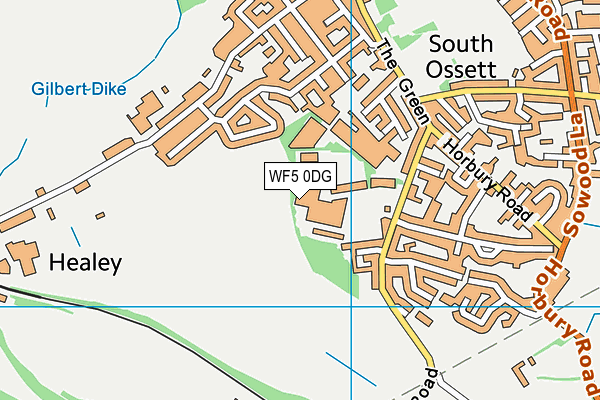WF5 0DG map - OS VectorMap District (Ordnance Survey) WF5 0DG map - OS VectorMap District (Ordnance Survey)