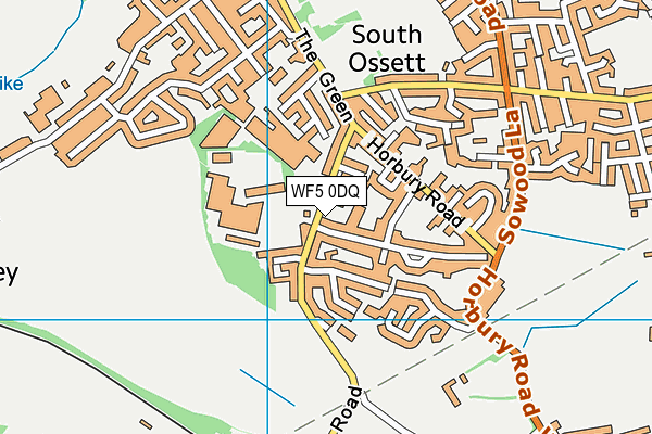 WF5 0DQ map - OS VectorMap District (Ordnance Survey) WF5 0DQ map - OS VectorMap District (Ordnance Survey)