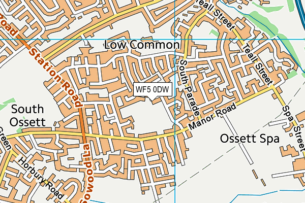 WF5 0DW map - OS VectorMap District (Ordnance Survey) WF5 0DW map - OS VectorMap District (Ordnance Survey)