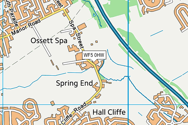 WF5 0HW map - OS VectorMap District (Ordnance Survey) WF5 0HW map - OS VectorMap District (Ordnance Survey)
