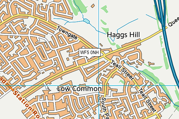 WF5 0NH map - OS VectorMap District (Ordnance Survey) WF5 0NH map - OS VectorMap District (Ordnance Survey)
